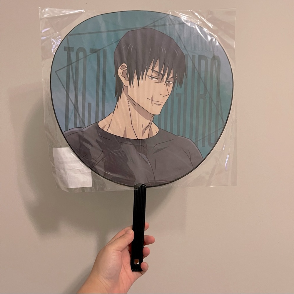 🌹 NEW - Anime Jujutsu Kaisen Toji Fushiguro Exclusive Uchiwa Fan